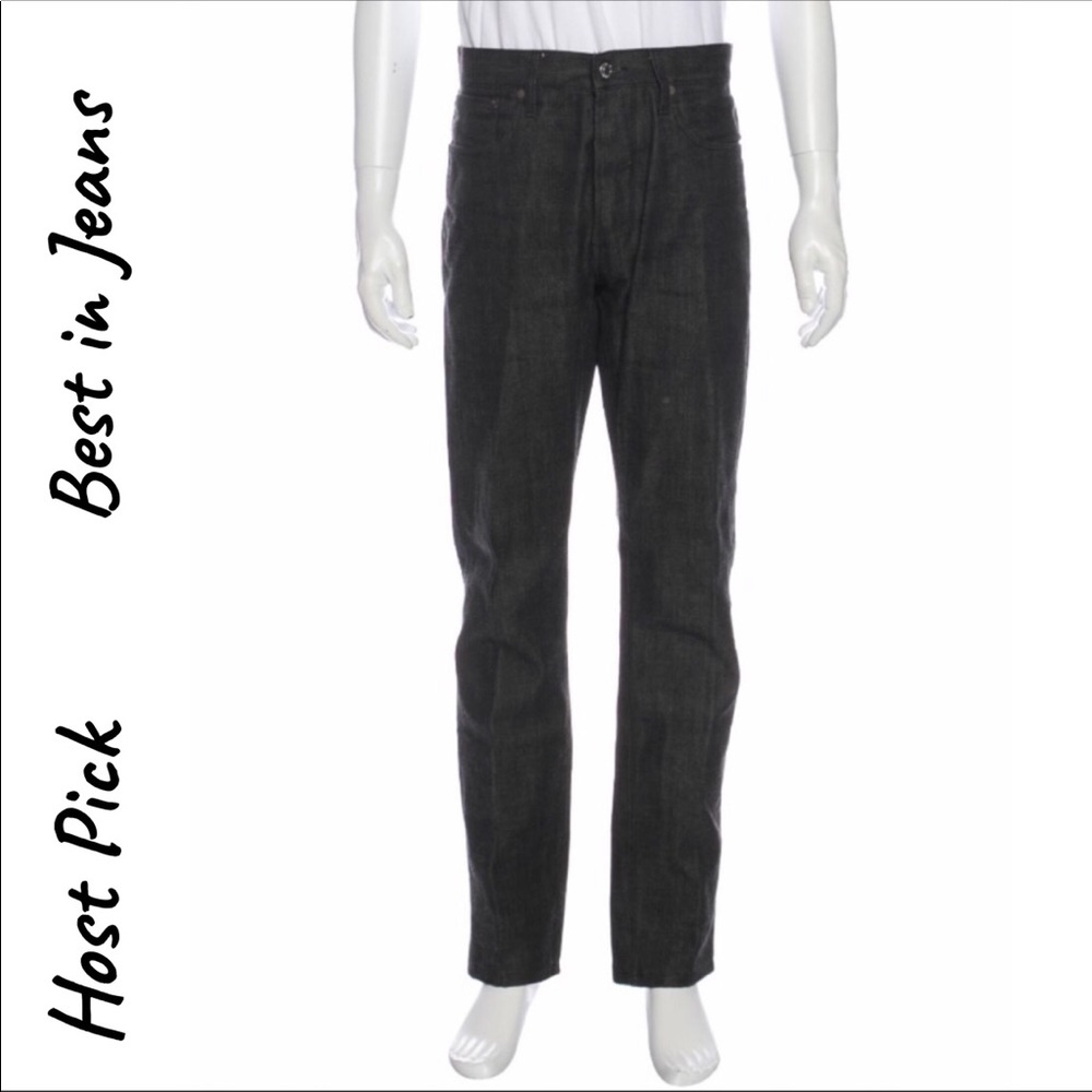 Helmut Lang Button Front Straight Leg Jeans